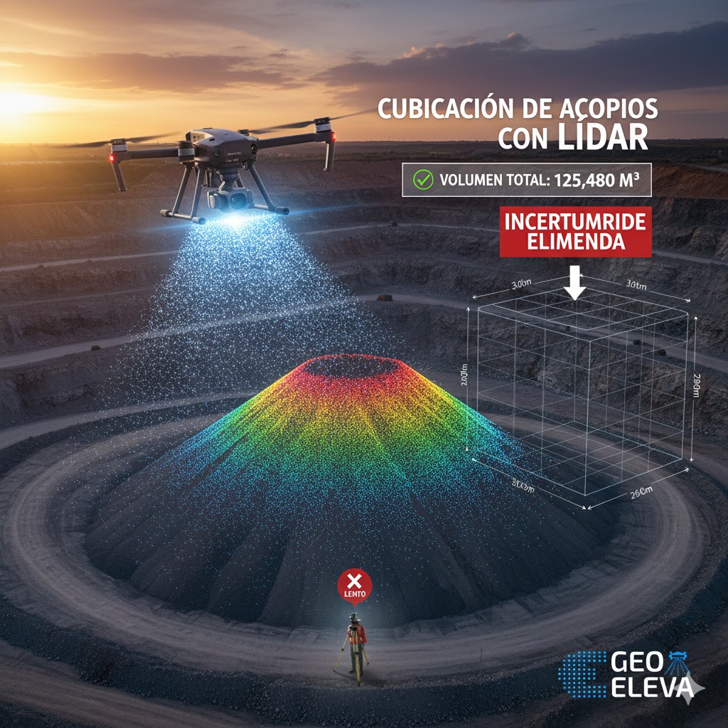 Cubicación de Acopios con LiDAR